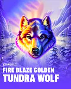 Fire Blaze Golden Tundra Wolf